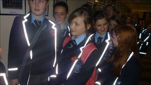 A must on sewing reflective tapes into school uniforms